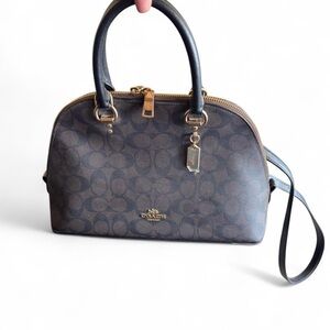 Coach Brown Mini Sierra Dome Bag